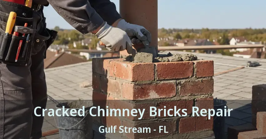Cracked Chimney Bricks Repair Gulf Stream - FL
