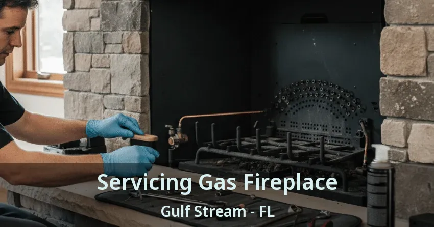 Servicing Gas Fireplace Gulf Stream - FL